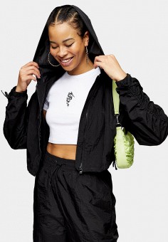 Ветровка, Topshop, цвет: черный. Артикул: TO029EWIZUX3. Topshop