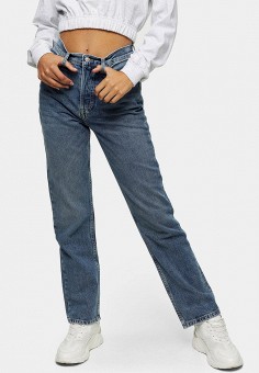Джинсы, Topshop, цвет: синий. Артикул: TO029EWLKDB8. Topshop