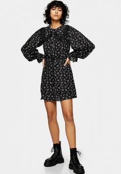 Платье, Topshop, цвет: черный. Артикул: TO029EWLKDE6. Topshop