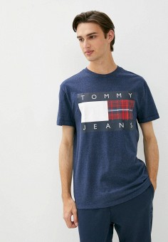 Футболка, Tommy Jeans, цвет: синий. Артикул: TO052EMJQOD7. Одежда / Футболки и поло
