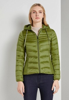 Куртка утепленная, Tom Tailor, цвет: зеленый. Артикул: TO172EWKKME3. Одежда / Tom Tailor