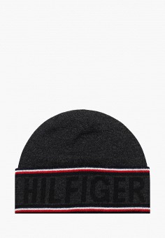 Шапка, Tommy Hilfiger, цвет: серый. Артикул: TO263CMKQGR8. Аксессуары / Головные уборы / Шапки