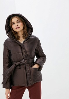 Куртка утепленная, TrendyAngel, цвет: коричневый. Артикул: TR015EWLONW5. Одежда / Верхняя одежда / TrendyAngel