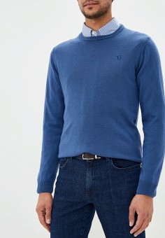 Джемпер, Trussardi Jeans, цвет: голубой. Артикул: TR016EMFXCV8. 