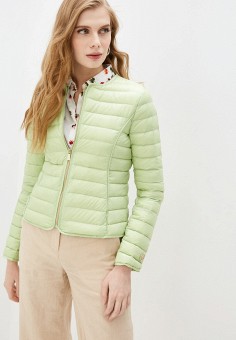 Куртка утепленная, Trussardi, цвет: зеленый. Артикул: TR016EWLPMC3. Одежда / Trussardi