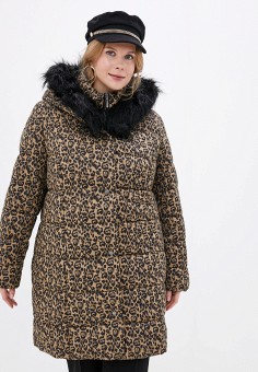 Куртка утепленная, Ulla Popken, цвет: коричневый. Артикул: UL002EWGFWD8. Одежда / Верхняя одежда / Ulla Popken