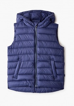 Жилет утепленный, United Colors of Benetton, цвет: синий. Артикул: UN012EBHYBD2. United Colors of Benetton