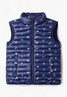 Жилет утепленный, United Colors of Benetton, цвет: синий. Артикул: UN012EGMHJN5. United Colors of Benetton