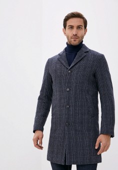 Пальто, United Colors of Benetton, цвет: синий. Артикул: UN012EMJZFZ9. United Colors of Benetton