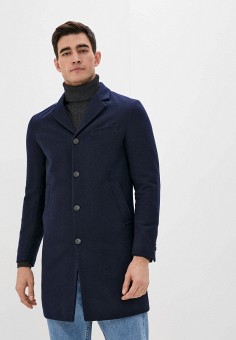 Пальто, United Colors of Benetton, цвет: синий. Артикул: UN012EMJZGA0. United Colors of Benetton