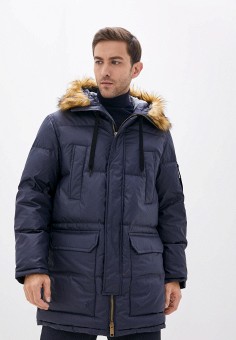 Пуховик, United Colors of Benetton, цвет: синий. Артикул: UN012EMJZHU3. United Colors of Benetton