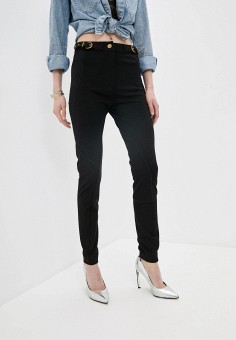 Брюки, Versace Jeans Couture, цвет: черный. Артикул: VE035EWMIBZ4. Versace Jeans Couture