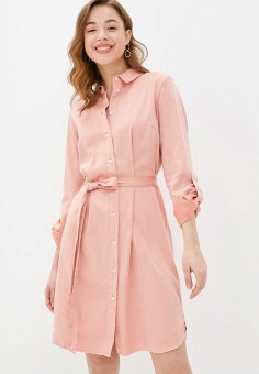 Платье, Vila, цвет: розовый. Артикул: VI004EWLVIA1. Одежда / Платья и сарафаны / Vila
