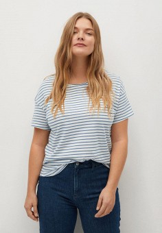 Футболка, Violeta by Mango, цвет: белый. Артикул: VI005EWLJHK8. Violeta by Mango