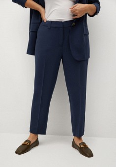 Брюки, Violeta by Mango, цвет: синий. Артикул: VI005EWLXCY1. Violeta by Mango