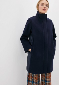 Пальто, Weekend Max Mara, цвет: синий. Артикул: WE017EWGKOR1. 