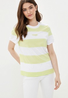 Футболка, Wrangler, цвет: желтый. Артикул: WR224EWJOTT8. Wrangler