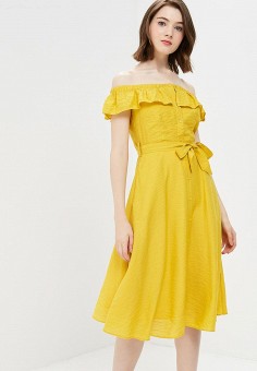 Платье, Yumi, цвет: желтый. Артикул: YU001EWCEIK2. Yumi
