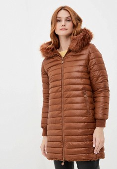 Куртка утепленная, Z-Design, цвет: коричневый. Артикул: ZD002EWLCBZ9. Одежда / Верхняя одежда / Z-Design