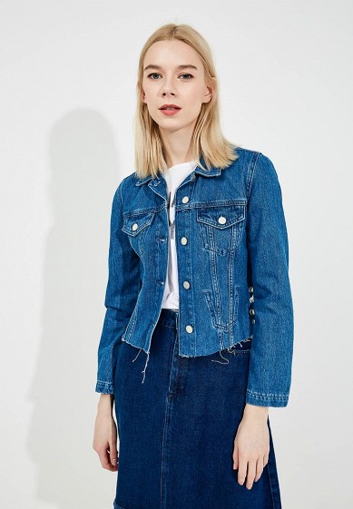 Куртка джинсовая, French Connection, цвет: синий. Артикул: FR003EWAILY4. Одежда