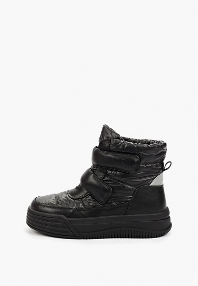 Calvin klein black top leonie nylon wedge boots