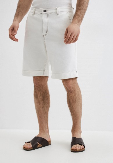 Белые мужские джинсовые шорты — купить в интернет-магазине Ламода