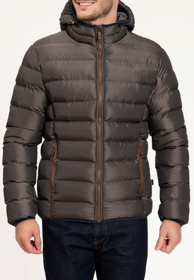 Куртка утепленная, Amimoda, цвет: коричневый. Артикул: MP002XM240G9. Одежда / Верхняя одежда / Пуховики и зимние куртки