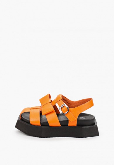 Оранжевые женские сандалии — купить в интернет-магазине Ламода