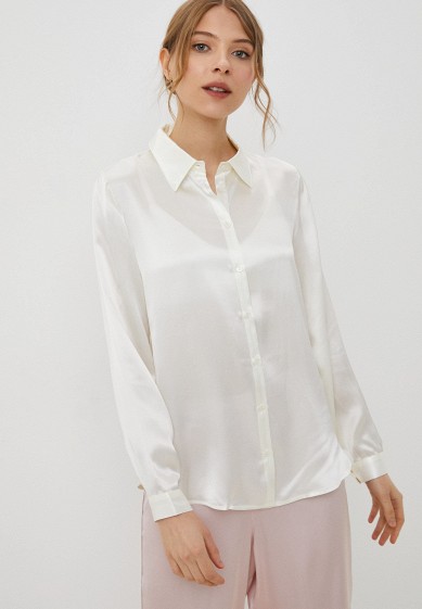 Женские белые шелковые рубашки — купить в интернет-магазине Ламода