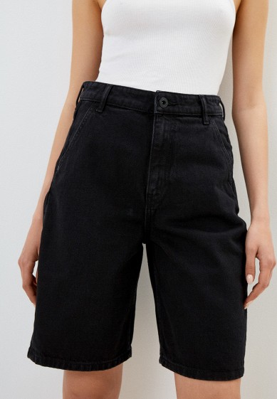 Шорты джинсовые Ostin, цвет: черный, MP002XW0D87W — купить винтернет-магазине Lamoda