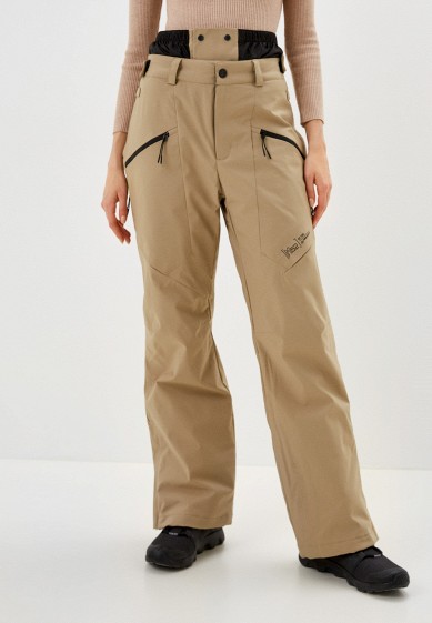 Коричневые женские брюки для горных лыж — купить в интернет-магазине Ламода