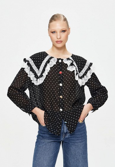 Женские блузы с рюшами и воланами Miss Chic 48 размера — купить в  интернет-магазине Ламода