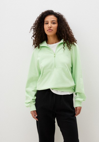 Олимпийка STREETBEAT Anorak Half-Zip Sherpa Fleece, цвет: зеленый