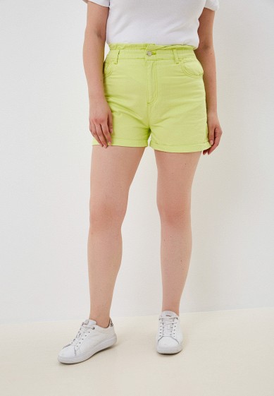 Зеленые женские джинсовые шорты — купить в интернет-магазине Ламода