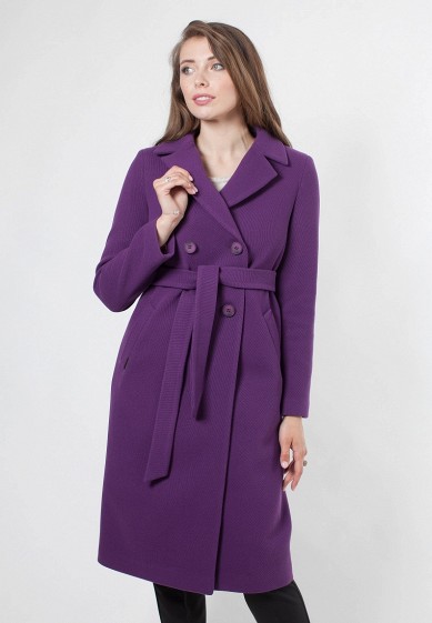 Пальто, Shartrez, цвет: фиолетовый. Артикул: MP002XW19EE7. Одежда / Одежда больших размеров / Верхняя одежда