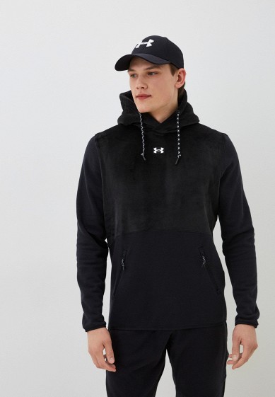 Худи Under Armour UA JOURNEY FLEECE HOODIE, цвет: черный, RTLACO423301 —  купить в интернет-магазине Lamoda