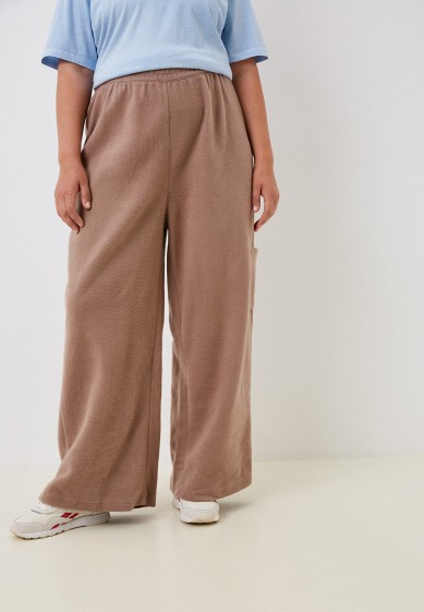 Спортивные женские широкие брюки (клеш) больших размеров — купить винтернет-магазине Ламода