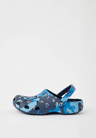Blue camo crocs deals