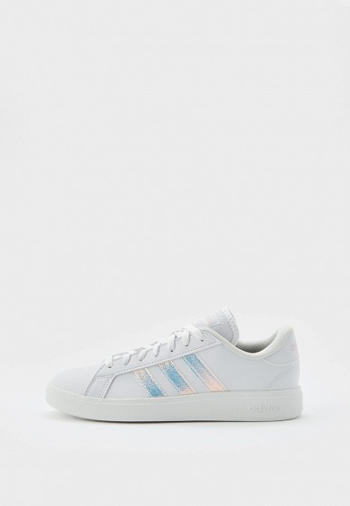 Adidas grand court all white best sale