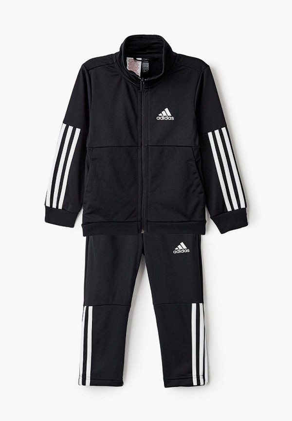 Костюм спортивный adidas B TEAM TS, цвет: черный, AD002EBLWJT5 — купить в интернет-магазине Lamoda