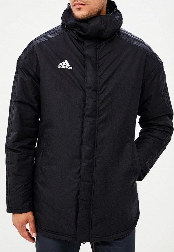 Куртка утепленная adidas JKT18 STD PARKA, цвет: черный, AD002EMCDFW2 —  купить в интернет-магазине Lamoda