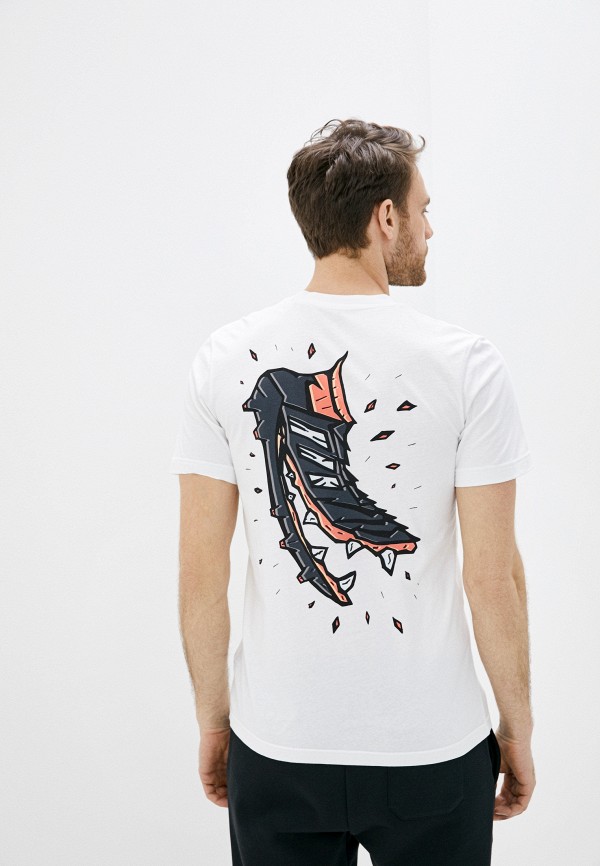 Футболка спортивная adidas Predator Logo, цвет: белый, AD002EMHLOX3 ...