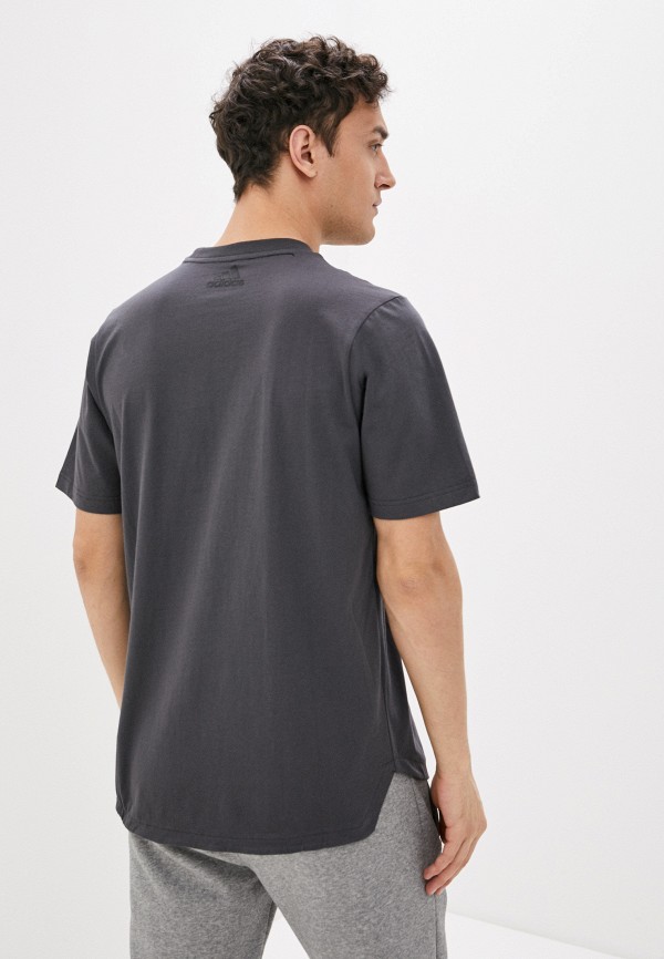 Adidas tan logo best sale tee
