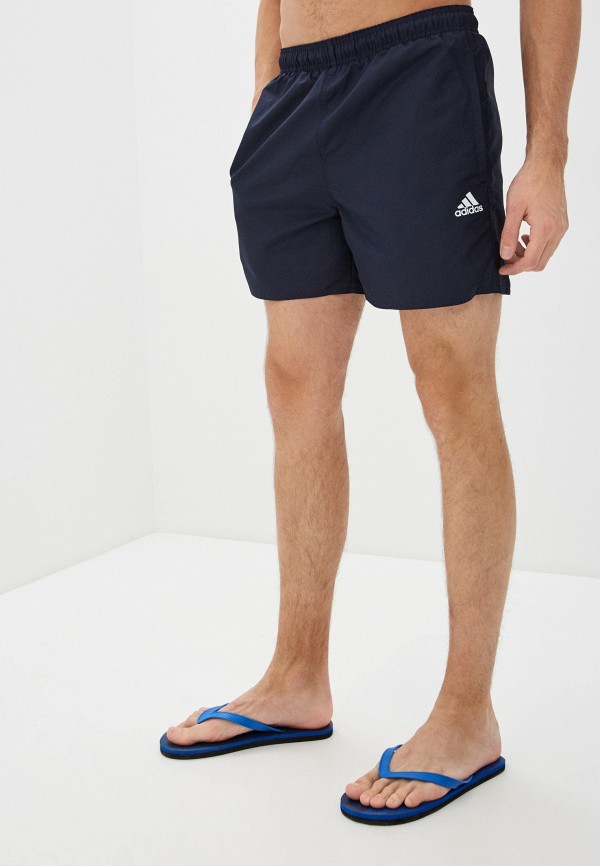 Шорты для плавания adidas SOLID CLX SH SL, цвет: синий, AD002EMHLQB3 ...