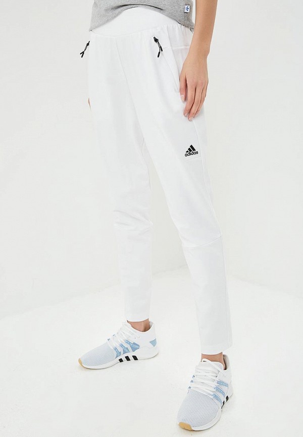 Брюки спортивные adidas ZNE TAPP PANT, цвет: белый, AD002EWDKOH6 — купить в интернет-магазине Lamoda
