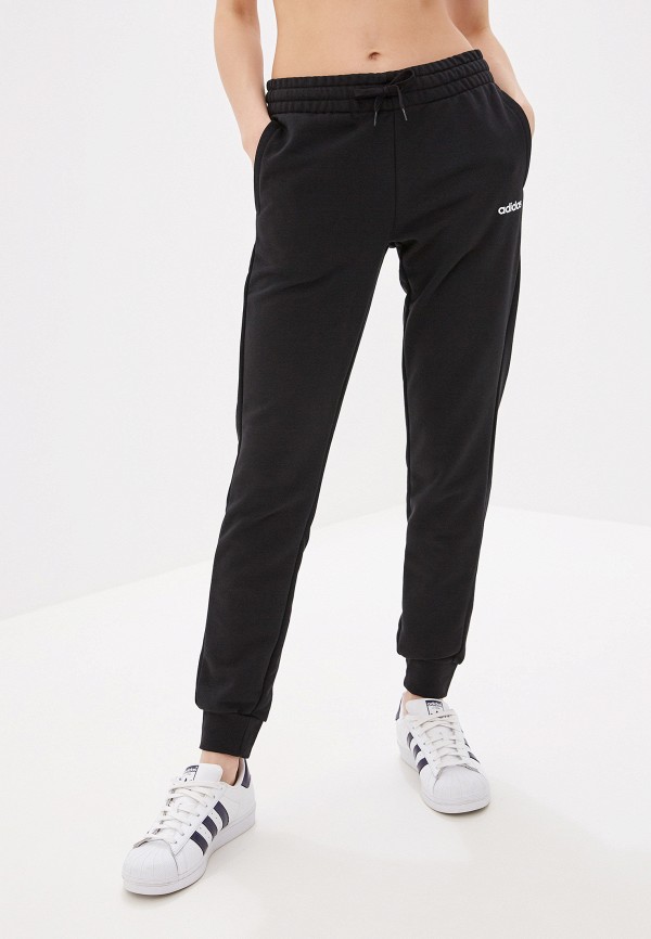 Брюки спортивные adidas W E PLN PANT, цвет: черный, AD002EWFJZY2 — купить в  интернет-магазине Lamoda