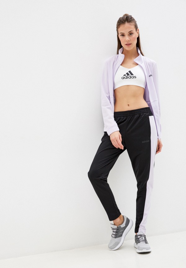 Костюм спортивный adidas WTS Plain Tric, цвет: фиолетовый, AD002EWHLRR7 —  купить в интернет-магазине Lamoda