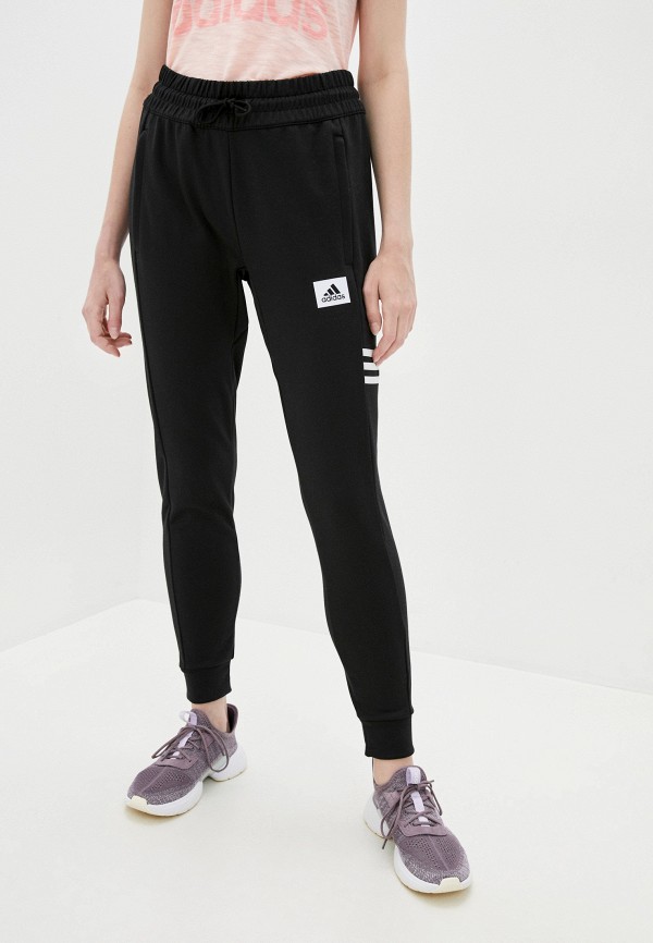 Брюки спортивные adidas W D2M MO PT, цвет: черный, AD002EWJMSF3 — купить в  интернет-магазине Lamoda