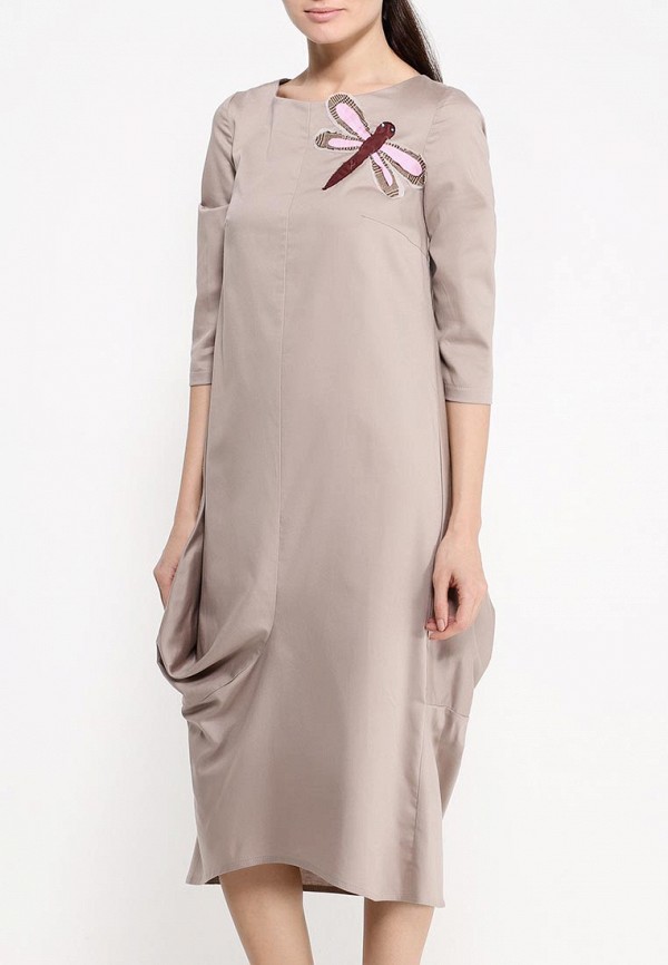 Платье Adzhedo, цвет: бежевый, AD016EWSQU30 — купить в интернет ...