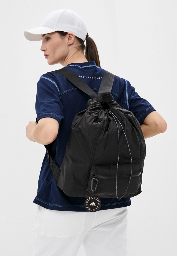 adidas by Stella McCartney Рюкзак - ASMC GYMSACK, с брелоком - фото 4